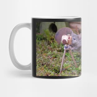 Mouse using a camera Mug